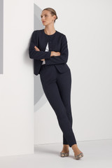 4-Way Stretch Haydon Super Slim-Leg Trousers Navy