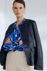 Tierney Georgette Blouse Blue Multicolour