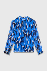 Tierney Georgette Blouse Blue Multicolour