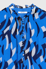 Tierney Georgette Blouse Blue Multicolour