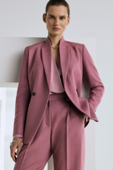 365 Pure Wool Arles Jacket Dark Rose Pink