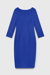 Sabina Sculpt Stretch Crepe Dress Cobalt Blue