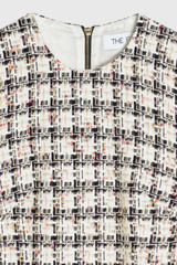 Miramere Tweed Dress Ivory And Navy Multicolour Miramere Tweed Dress Ivory And Navy Multicolour