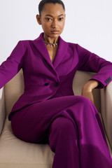 Caselle Sculpt Stretch Crepe Jacket Vivid Berry