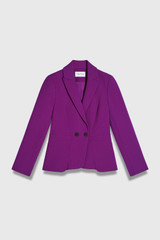 Caselle Sculpt Stretch Crepe Jacket Vivid Berry