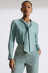 Ula Silk Blouse Eucalyptus