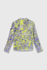 Lyra Silk Blouse Yellow And Purple
