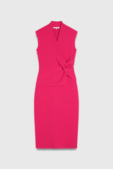 Alano Sculpt Knit Dress Fuchsia Pink