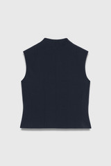 Clever Crepe Romney Waistcoat Navy
