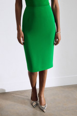 Clever Crepe Syros Pencil Skirt Vibrant Green