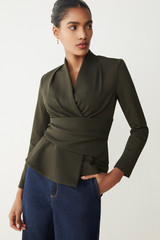 Belleville Top Khaki 4-Way Stretch Twill Belleville Top Khaki 4-Way Stretch Twill