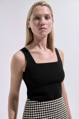 Keighley Sculpt Knit Top Black