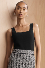 Keighley Sculpt Knit Top Black