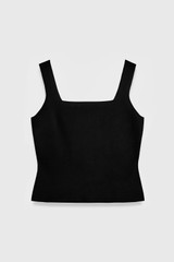 Keighley Sculpt Knit Top Black Keighley Sculpt Knit Top Black