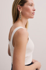 Keighley Sculpt Knit Top Ivory