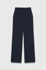 Clever Crepe Lexington Flared Trousers Navy