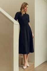 Alserio Stretch Knit Dress Navy
