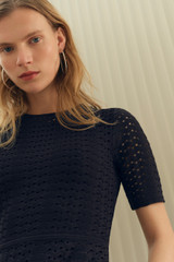 Alserio Stretch Knit Dress Navy