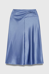 Belsito Satin Skirt Soft Steel Blue Belsito Satin Skirt Soft Steel Blue