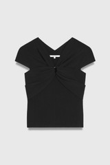 Livri Sculpt Knit Top Black