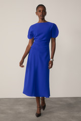 Salerno Crepe Dress Vibrant Blue