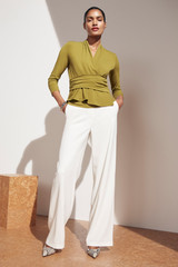 Belleville Top Olive Green Recycled Jersey Belleville Top Olive Green Recycled Jersey