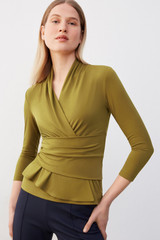 Belleville Top Olive Green Recycled Jersey Belleville Top Olive Green Recycled Jersey