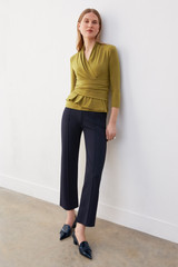 Belleville Top Olive Green Recycled Jersey Belleville Top Olive Green Recycled Jersey