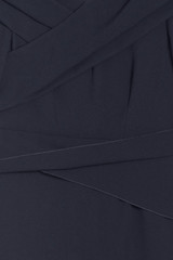 Luserna Sculpt Stretch Crepe Mid Sleeve Dress Navy