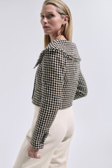 Marseille Spring Tweed Jacket Black And Ivory Marseille Spring Tweed Jacket Black And Ivory