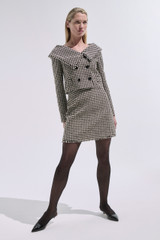 Marseille Spring Tweed Jacket Black And Ivory Marseille Spring Tweed Jacket Black And Ivory