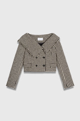 Marseille Spring Tweed Jacket Black And Ivory Marseille Spring Tweed Jacket Black And Ivory