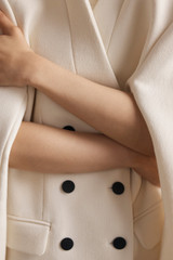 Kenwood Textured Wool Jacket Ivory Kenwood Textured Wool Jacket Ivory