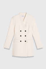Kenwood Textured Wool Jacket Ivory Kenwood Textured Wool Jacket Ivory