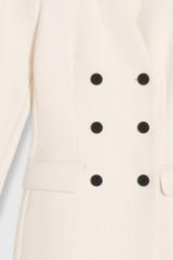 Kenwood Textured Wool Jacket Ivory Kenwood Textured Wool Jacket Ivory