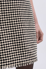 Menton Spring Tweed Mini Skirt Black And Ivory Menton Spring Tweed Mini Skirt Black And Ivory