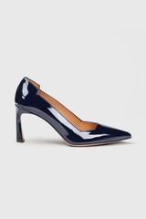 Savona Patent Leather Heels 80 Navy