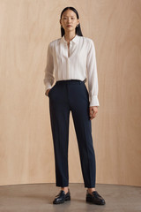 Mileo Leather Loafers Navy