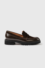 Mileo Leather Loafers Chocolate Mileo Leather Loafers Chocolate