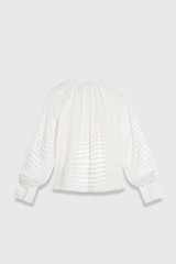 Oscan Devore Blouse Ivory Oscan Devore Blouse Ivory