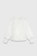 Oscan Devore Blouse Ivory Oscan Devore Blouse Ivory