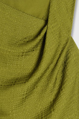 Rina Houndstooth Jacquard Top Summer Olive