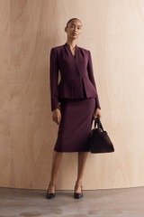Clever Crepe Clifton Jacket Deep Plum Clever Crepe Clifton Jacket Deep Plum