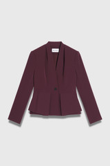 Clever Crepe Clifton Jacket Deep Plum Clever Crepe Clifton Jacket Deep Plum