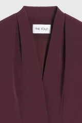 Clever Crepe Clifton Jacket Deep Plum