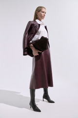 Ginevra Leather Jacket Deep Burgundy