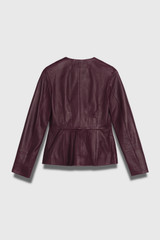 Ginevra Leather Jacket Deep Burgundy Ginevra Leather Jacket Deep Burgundy