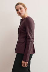 Ginevra Leather Jacket Deep Burgundy