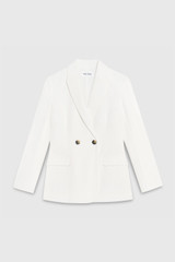 Clever Crepe Knighton Jacket Ivory