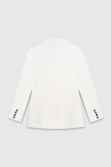 Clever Crepe Knighton Jacket Ivory